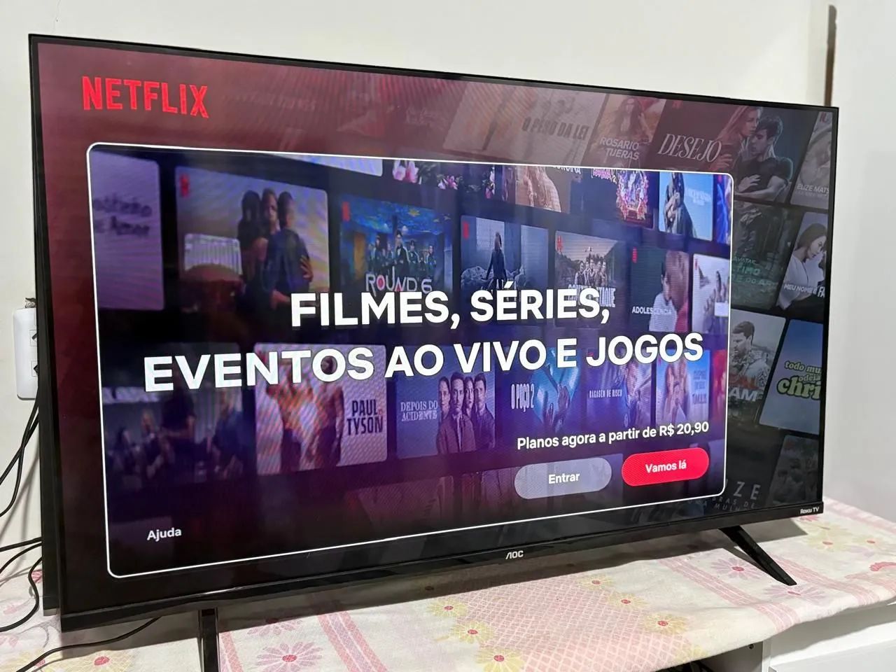 Smart tv 32 AOC impecável  - Foto 4
