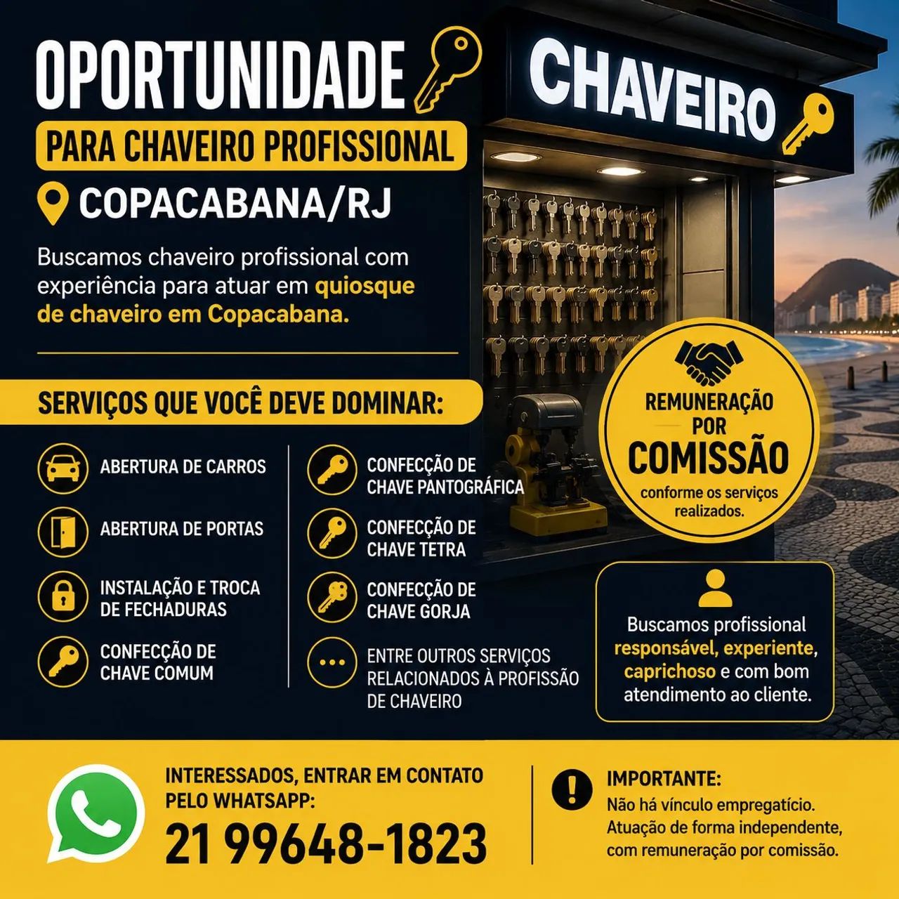 Vaga de chaveiro