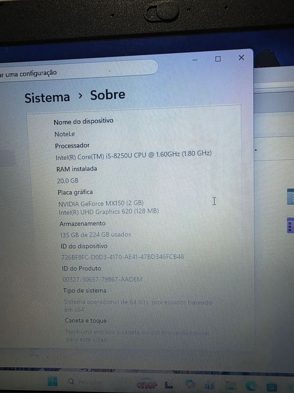 Notebook Lenovo Idepad 320 I5 20gb de Ram e Placa de video mx150 - Foto 4