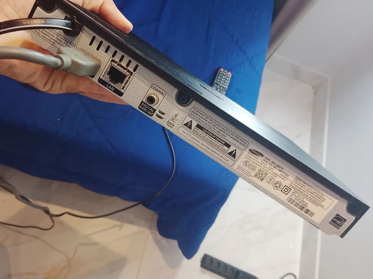 Aparelho Blu-ray com controle original funcionando perfeito  o USB  - Foto 3