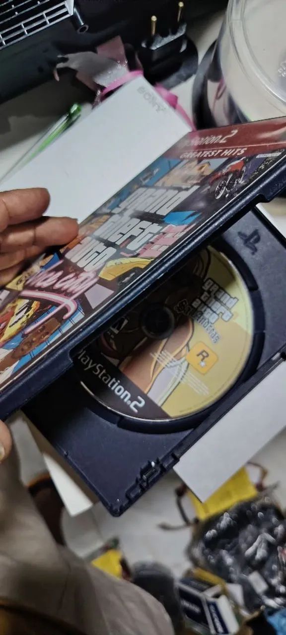 Gta San Andreas  original PlayStation 2. Capa original vice city - Foto 3