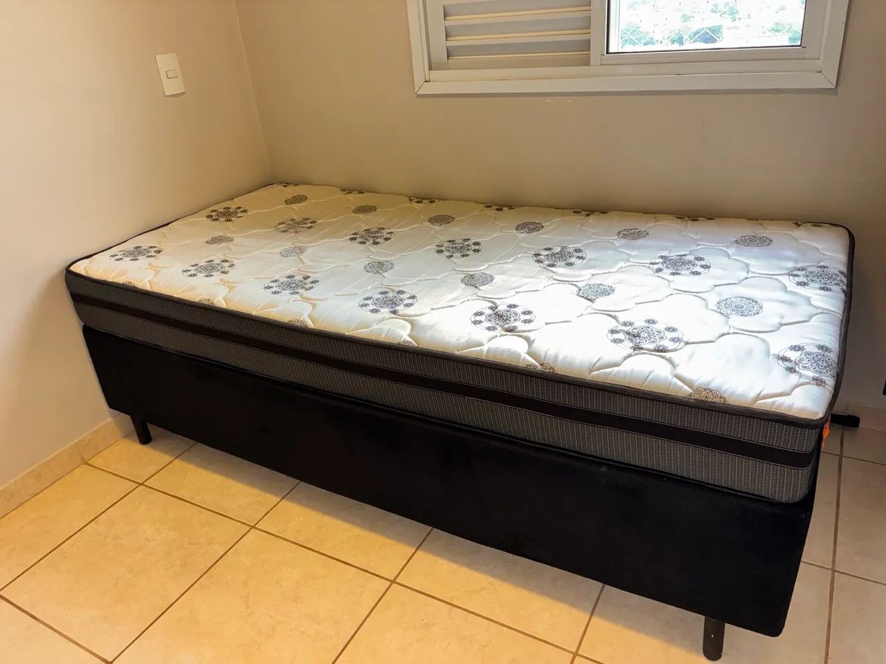 Cama Grande Box Solteiro Americano Molas Max Force 96x203cm