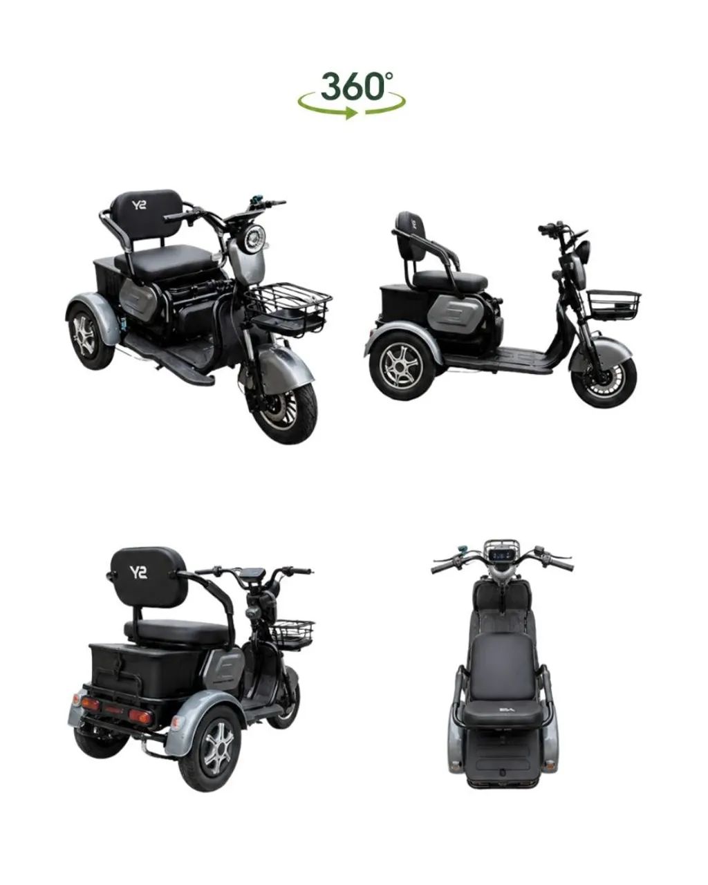 Triciclo elétrico 1000w sem CNH 