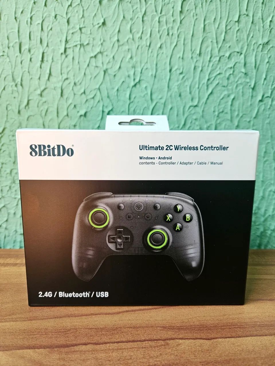 Controle 8BitDo Ultimate 2C Wireless e Bluetooth - Hall Effect - Lacrado 