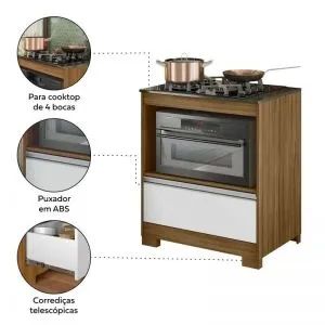 Balcão para cooktop 4 e 5 bocas.  - Foto 2