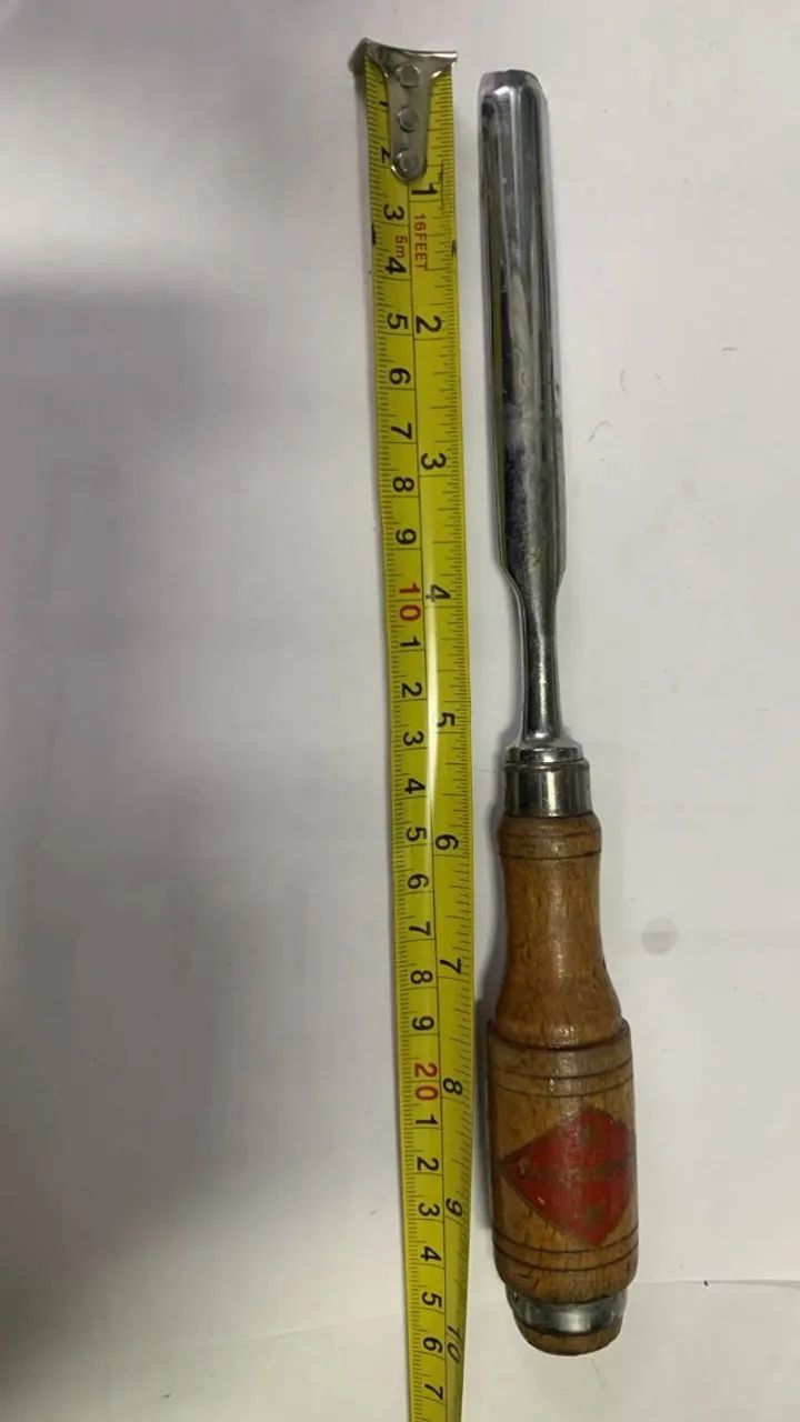 Formão Goiva Goldenberg France Antigo 6mm 25cm - Foto 3