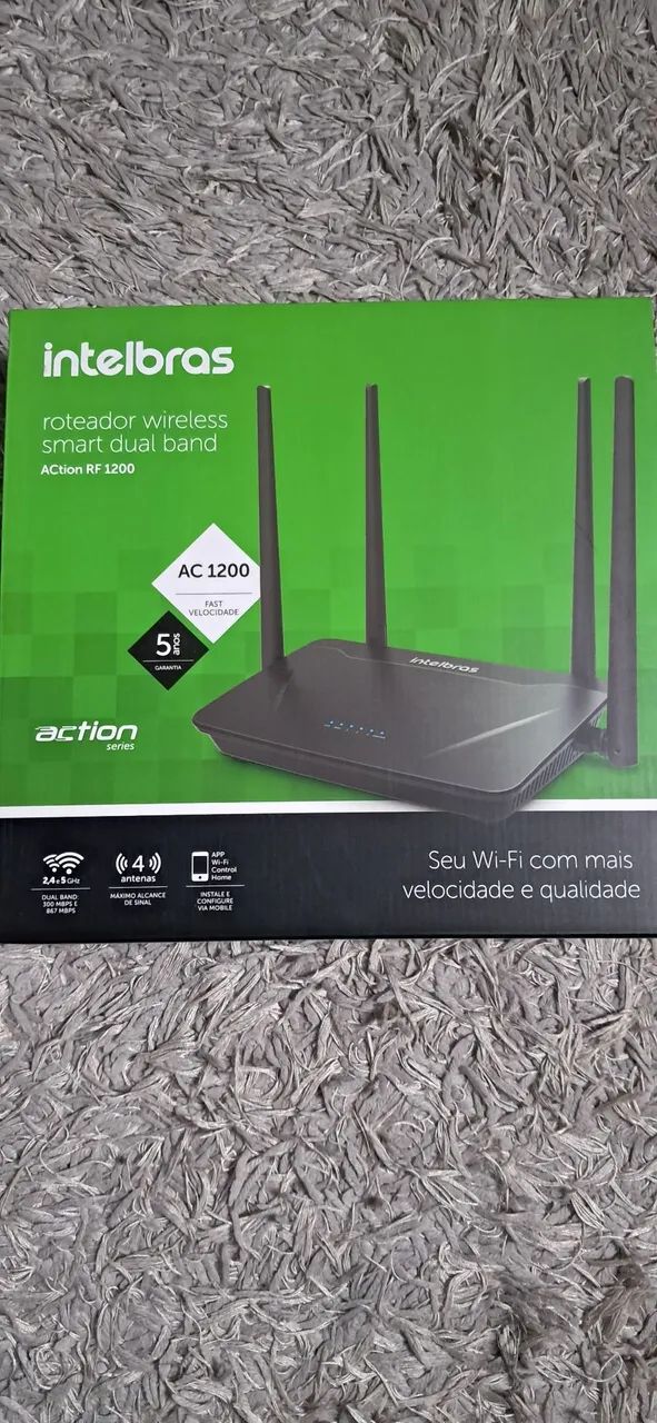 Roteador Wireless Smart dual band AC 1200