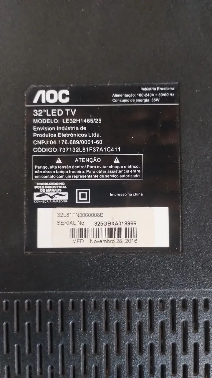 TV AOC 32 polegadas LED - Foto 2