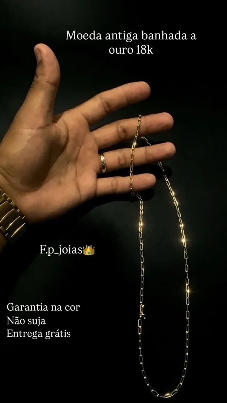 CORDÃO BANHADO A OURO - Foto 3