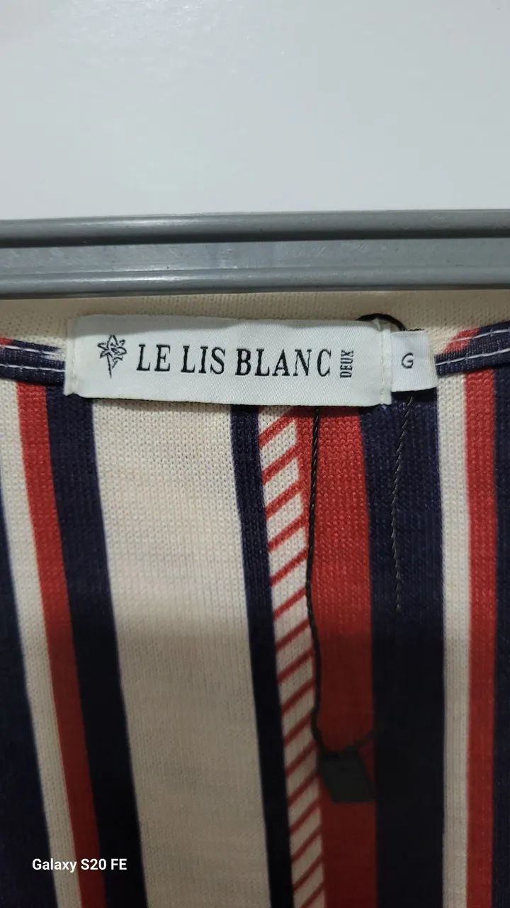 Vestido Le Lis Listrado Midi Com Faixa Amarração  - Foto 2
