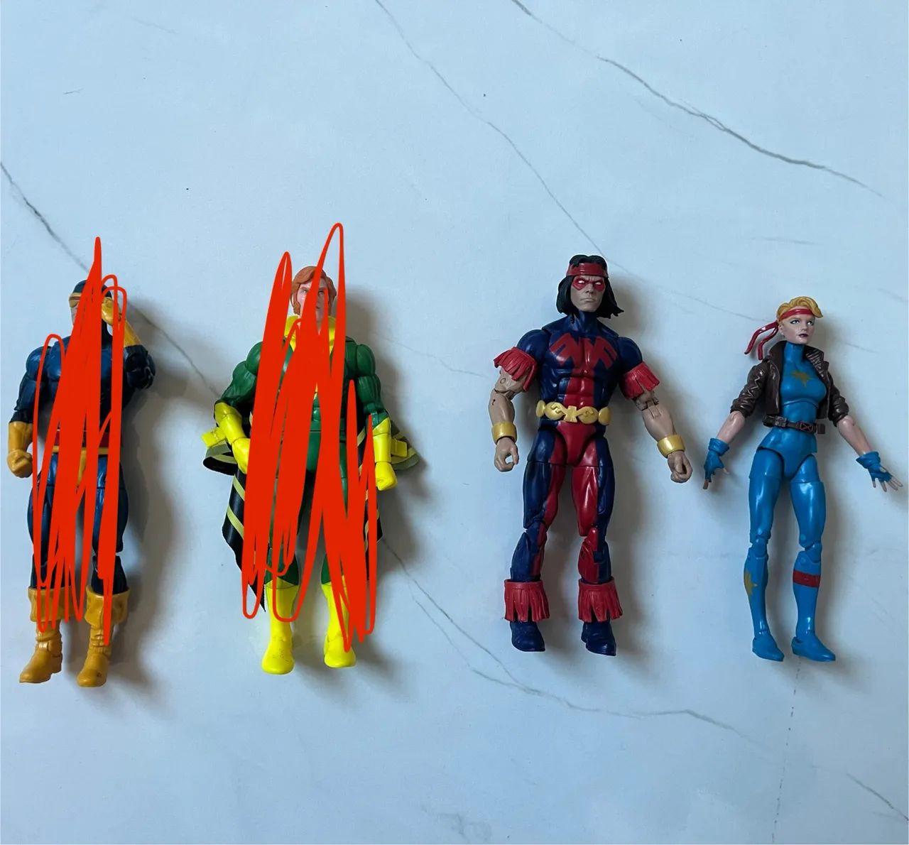 X-MEN ACTION FIGURES MARVEL LEGENDS (VALORES NA DESCRIÇÃO)