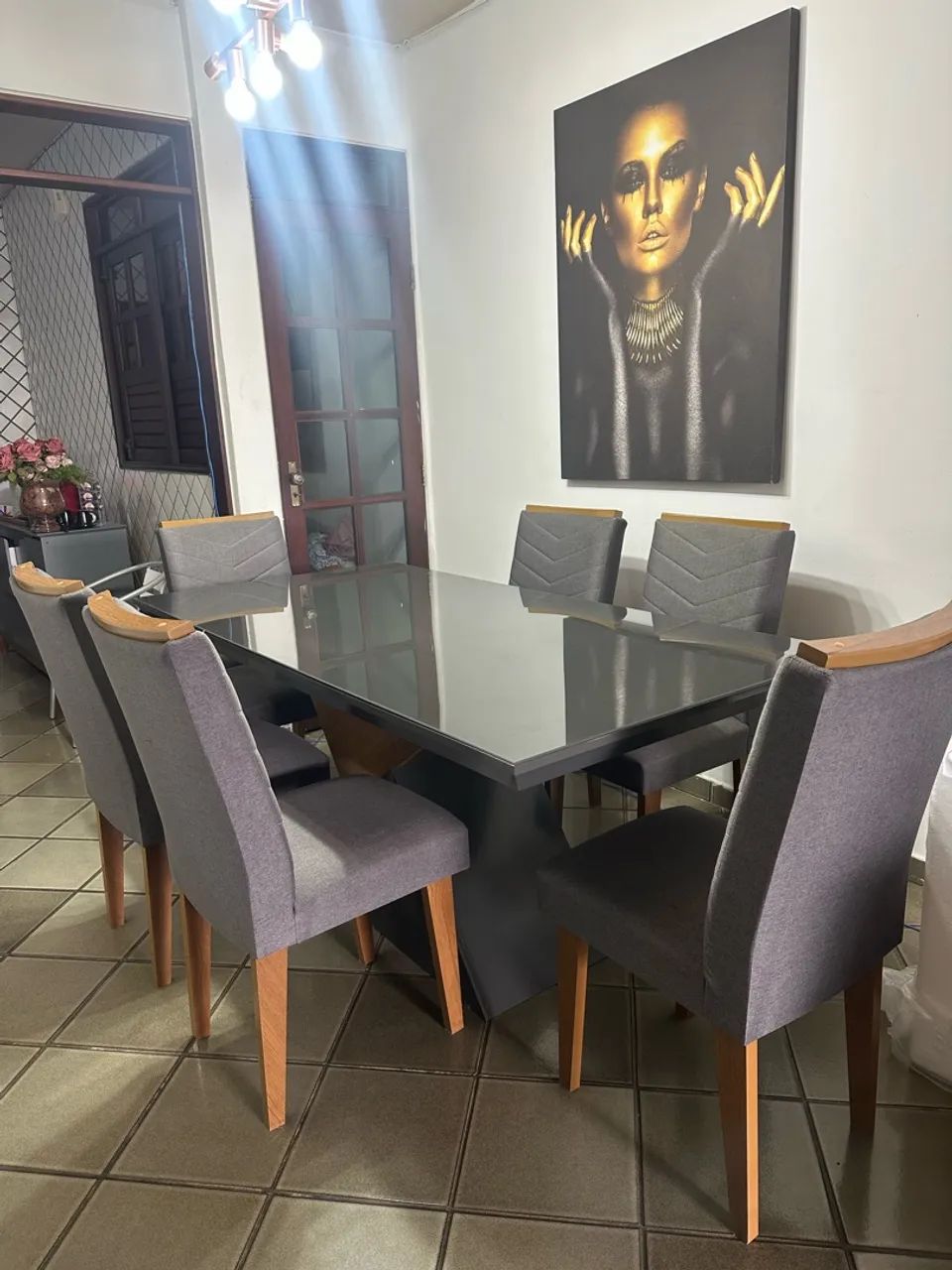 Mesa de Jantar 6 cadeiras 