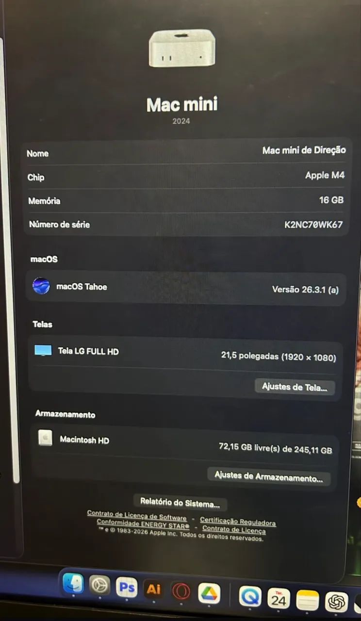 mac mini M4 256gb - Foto 2
