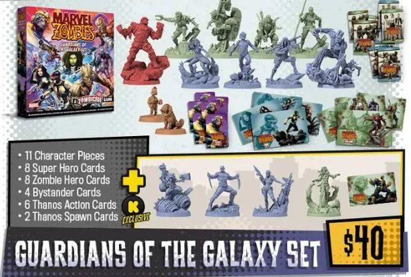 Marvel Zombicide Kickstarter Guardioes da Galaxia - Foto 2