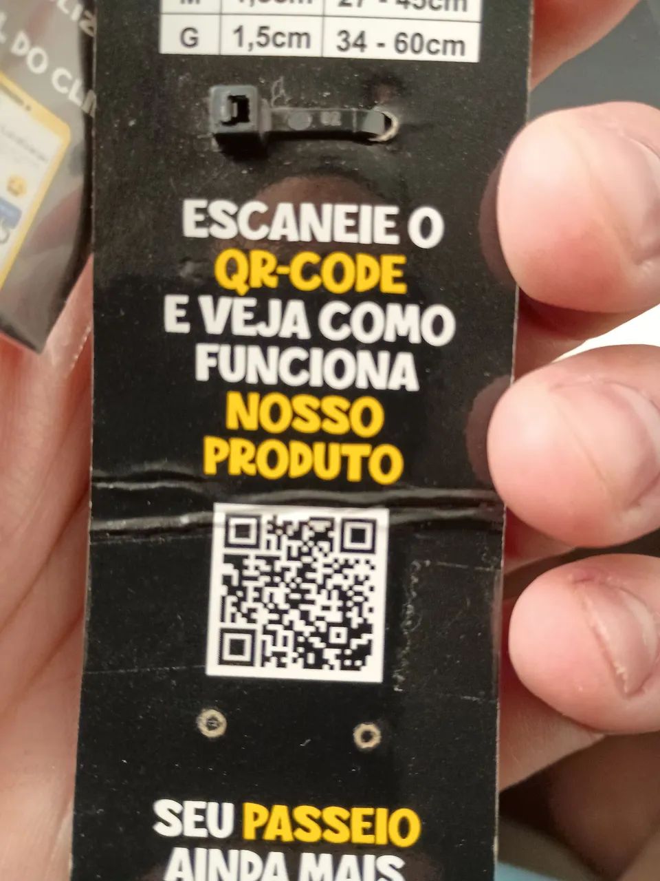 Colar para pets tamanho G com identificação QR Code - Foto 3