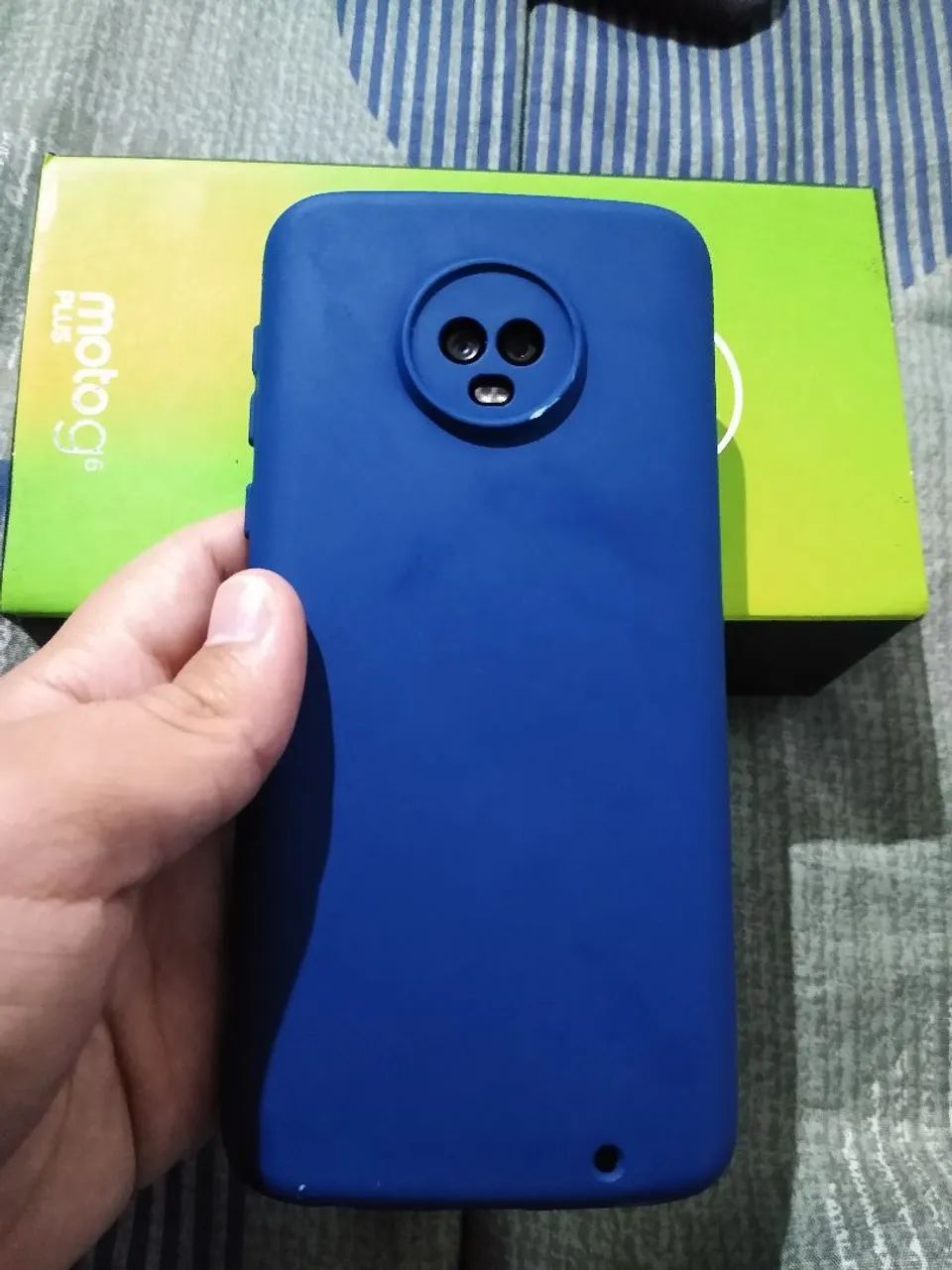 Moto g6 plus funcionando normalmente só celular e caixa - Foto 3