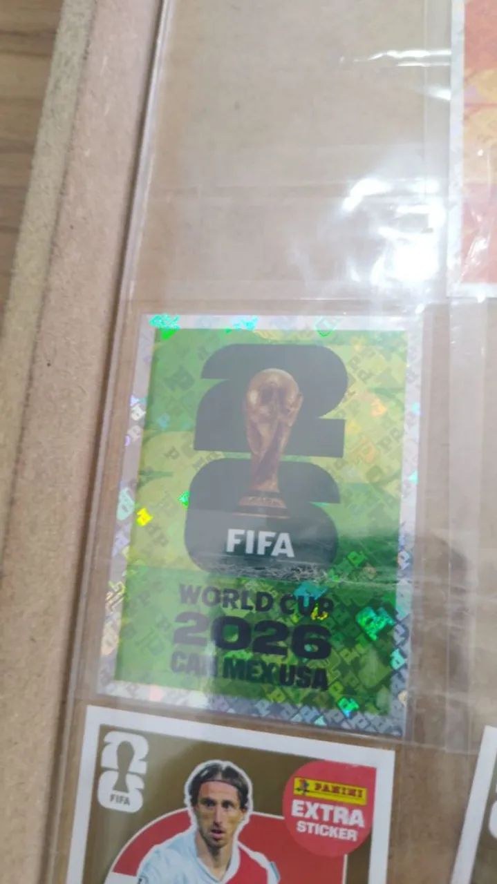 Figurinha FWC7 taça verde