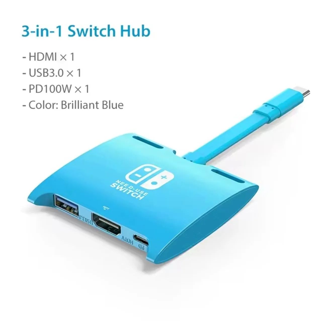 Hub 3 em 1 Nintendo Switch