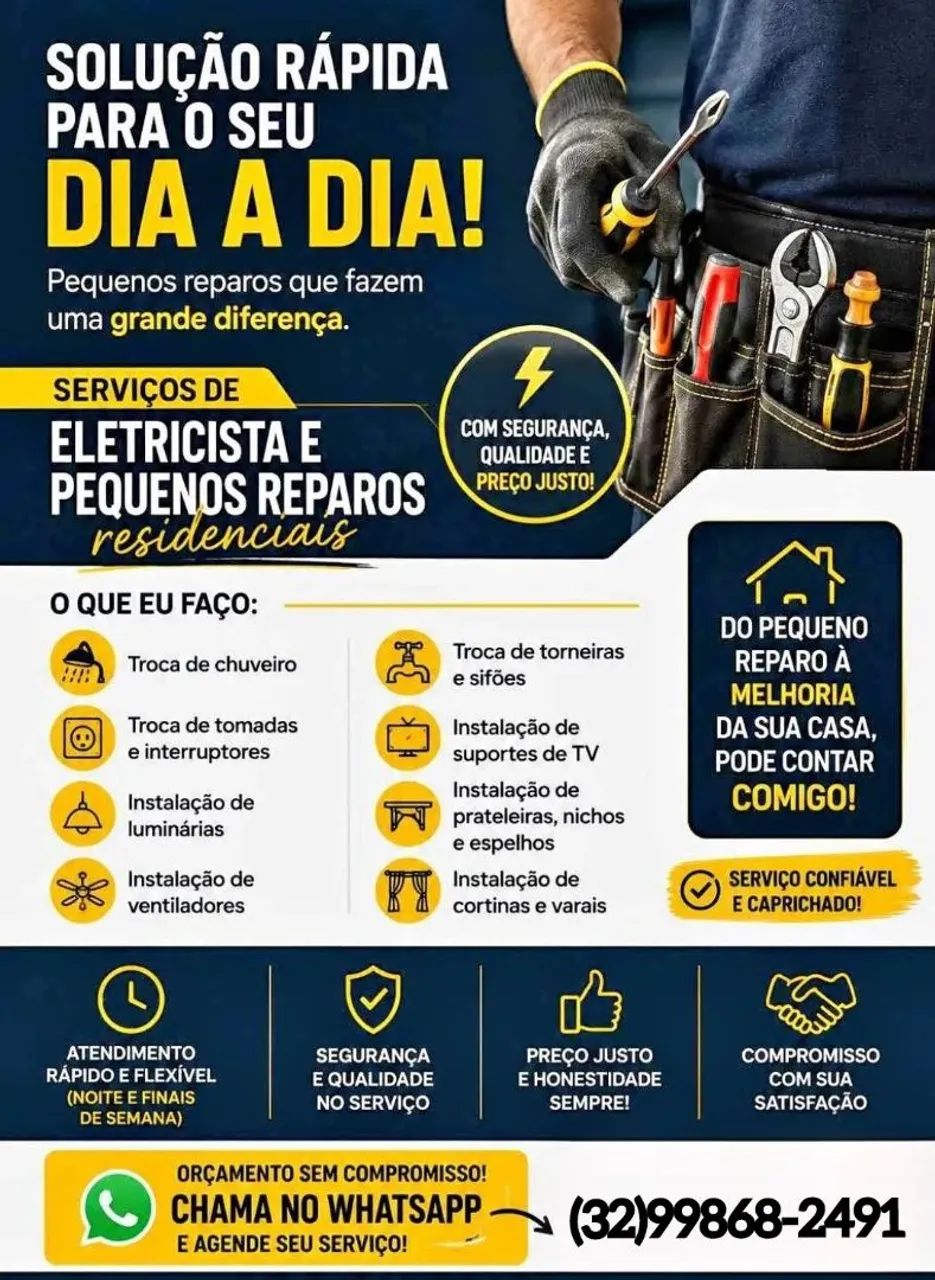 Eletricista e pequenos reparos 
