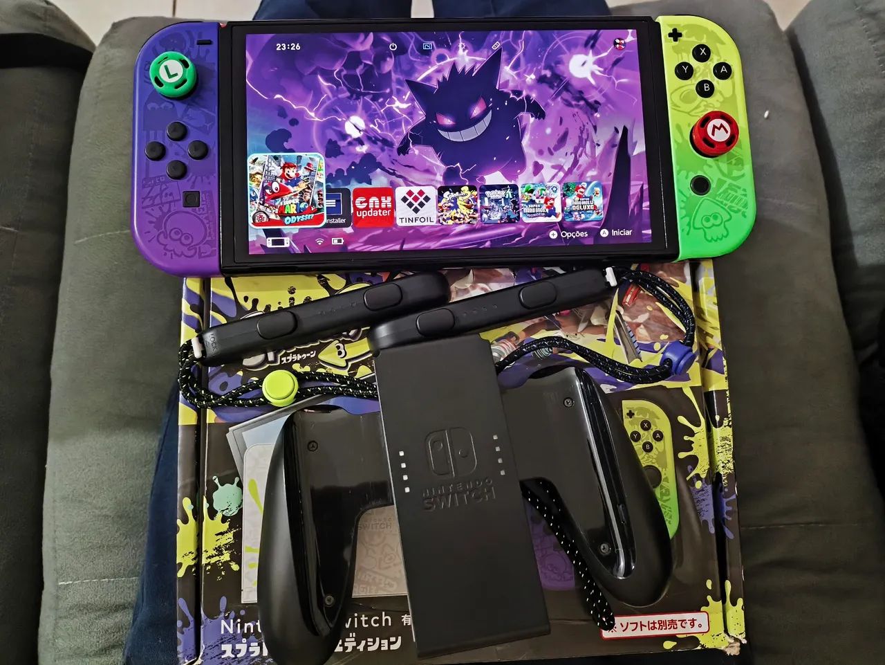 nintendo switch oled splatoon 3 Desbloqueado 256 GB - Foto 3