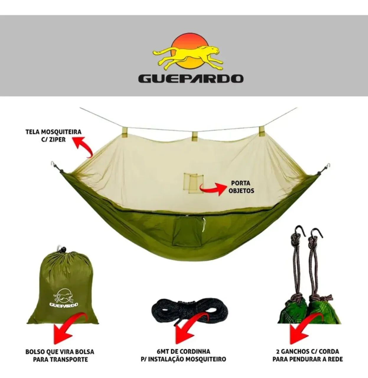 Rede com mosqueteiro Guepardo  - Foto 2