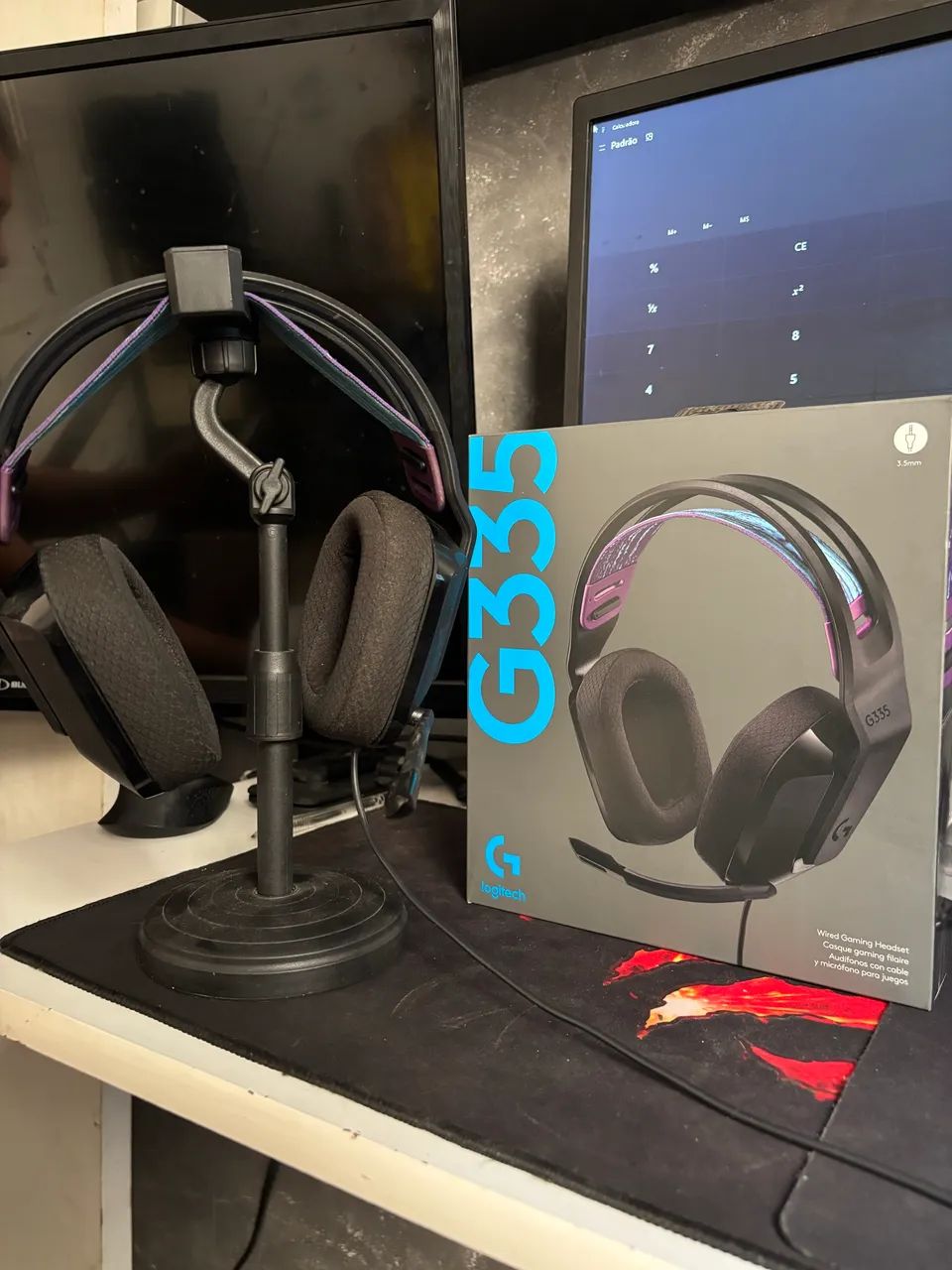 Headset Gamer Logitech G335 Preto - Na Caixa