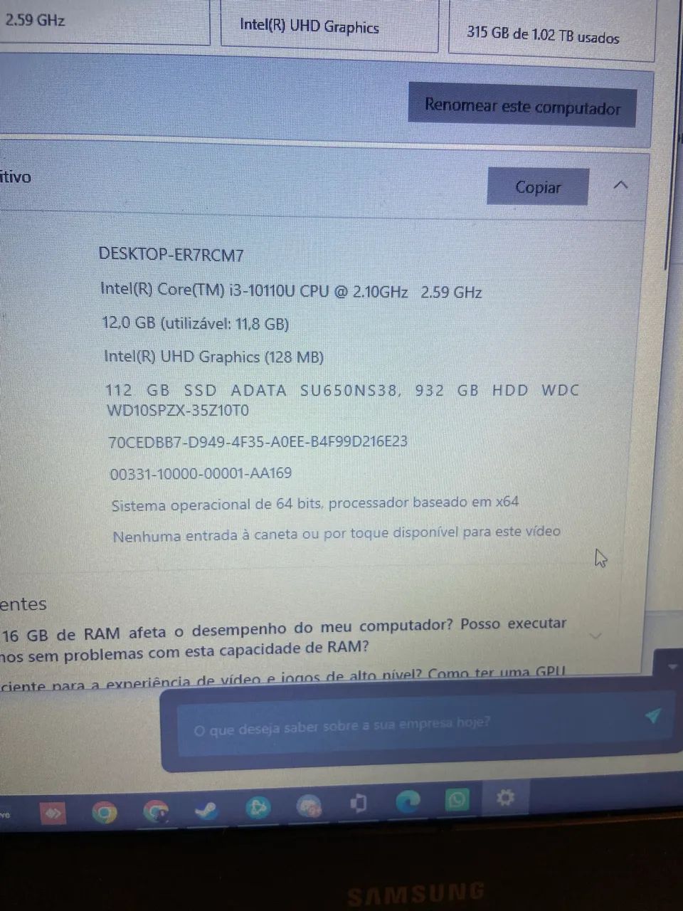 Notebook Samsung - Foto 4