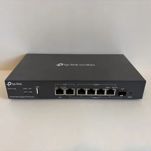 TP-Link ER707-M2  Roteador VPN Omada de 7 portas multi-Gigabit e multi-WAN