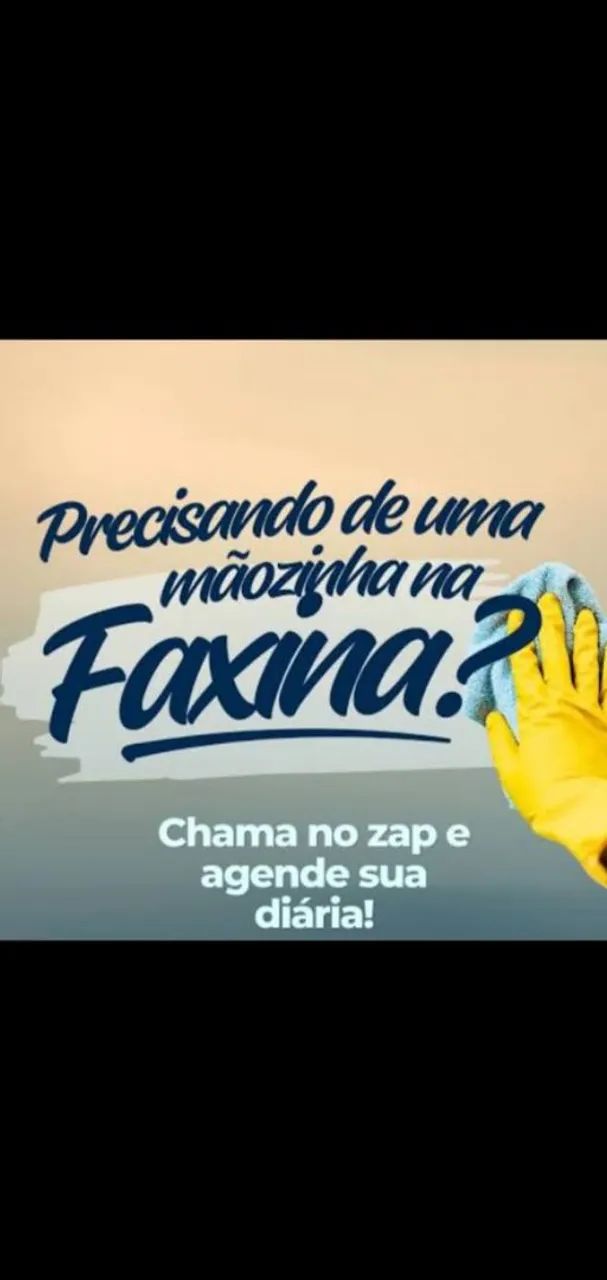 Faço faxina 