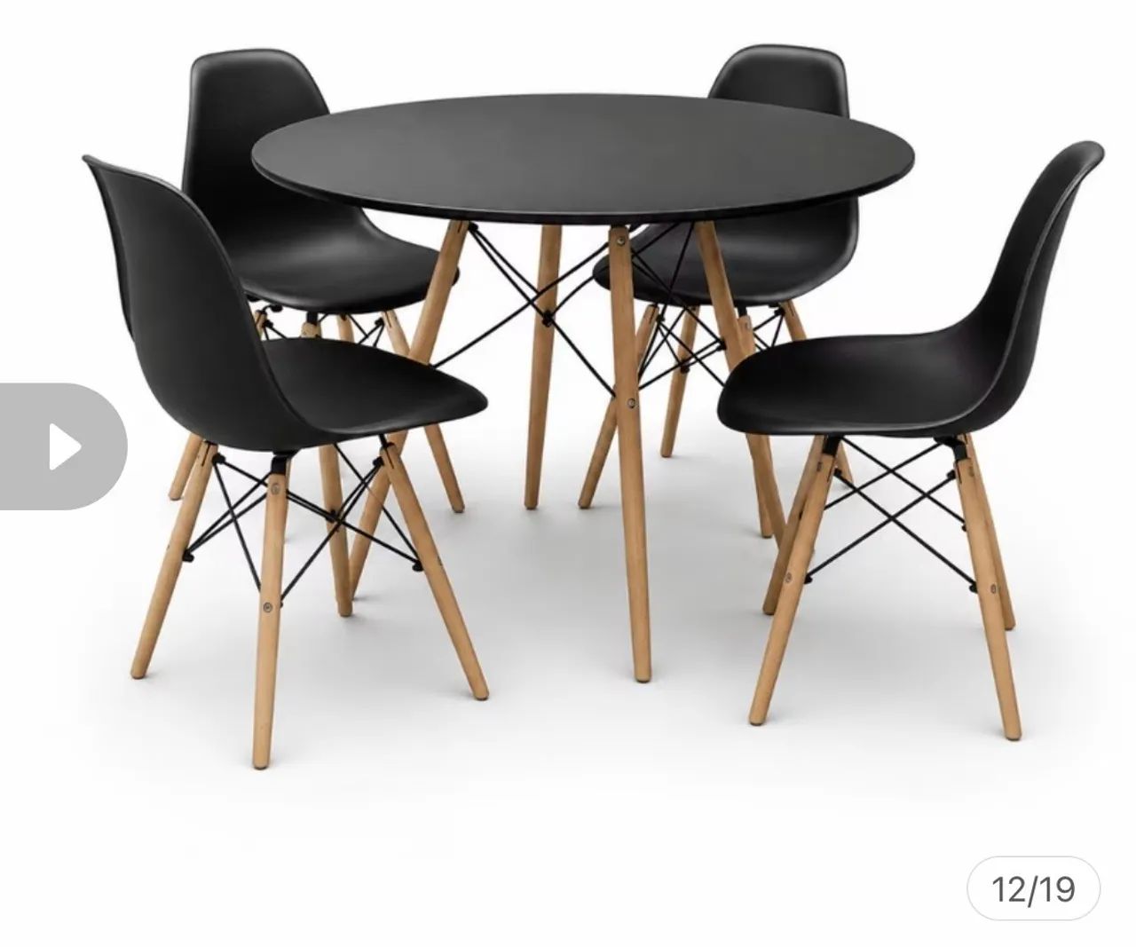 Mesa Eiffel 4 cadeiras 