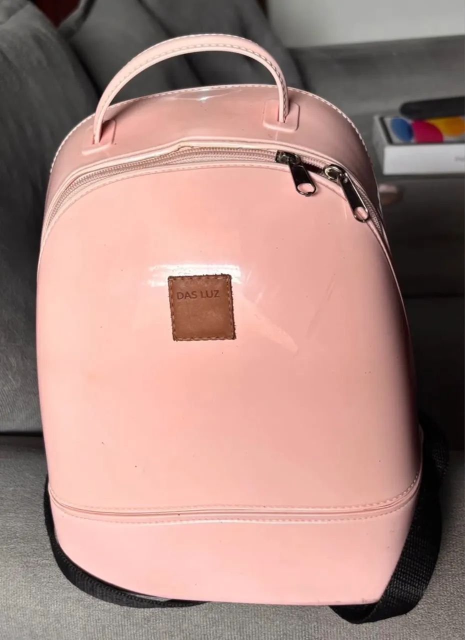Mochila rosa fofa de silicone  - Foto 5