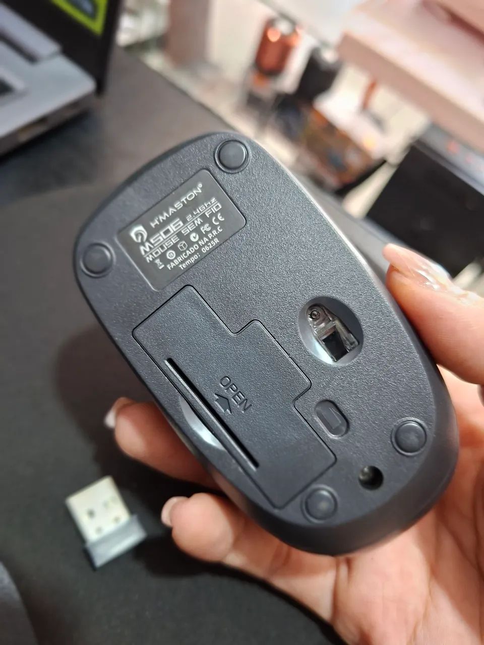 Mouse sem fio a pilha  - Foto 4