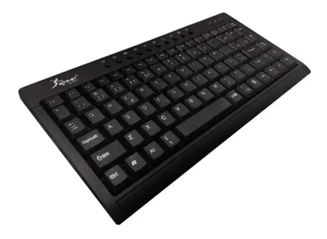 Mini Teclado Multimídia Usb Abnt2 Preto Knup - Kp-2013