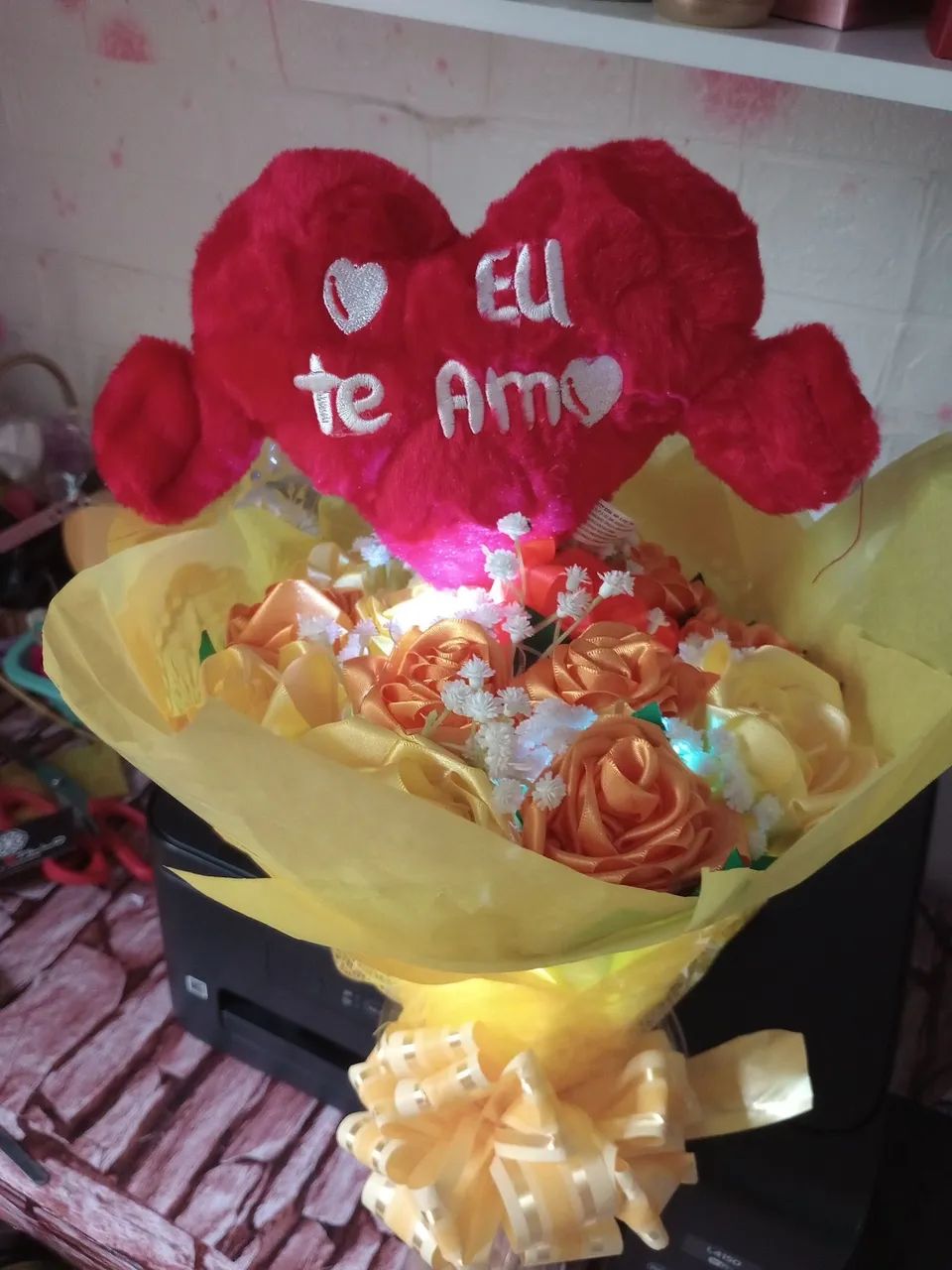Buquê de flores de cetim perfumadas - Foto 5
