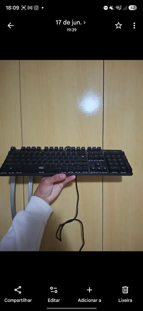 Teclado gamer Smith azul - Foto 2