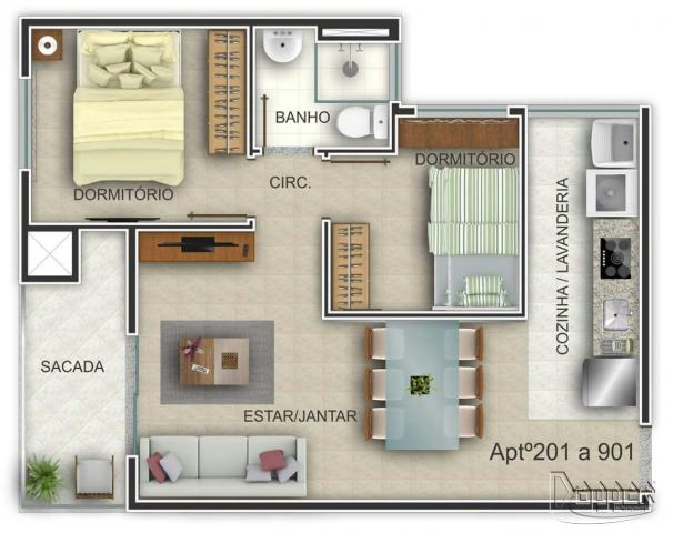 Apartamento à venda com 2 dormitórios em Ideal, Novo hamburgo cod:15322 - Foto 4