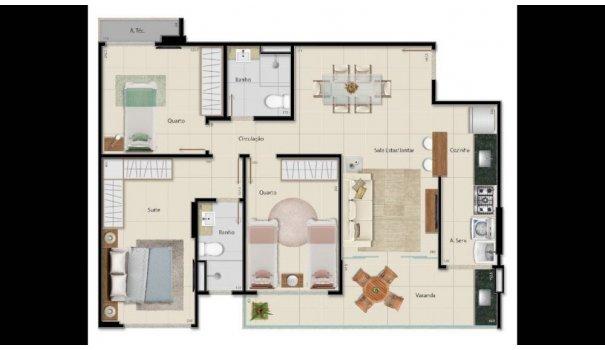 2 e 3 QUARTOS - ALTO PADRÃO - Apartamento em Lançamentos no bairro Praia da Cost... - Foto 3