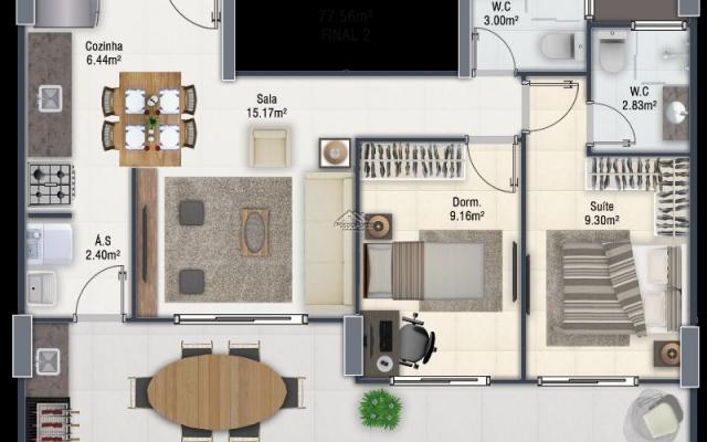 Lançamento Apartamento na Guilhermina em Praia Grande - Foto 17
