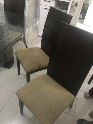 Mesa de vidro com 6 cadeiras - Foto 4