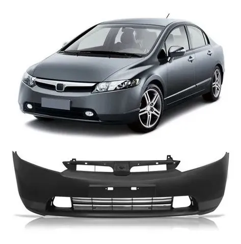 Parachoque honda new civic 2007 2008 com ou sem furo de milha