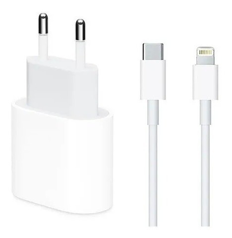 Kit Carregador + Cabo 18w Para iPhone X Xs 11 Pro Usb-c