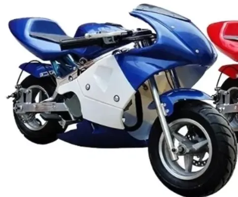 MINI MOTO PARA CRIANÇAS CORRIDA 49cc Cobra motor 2 tempos Azul