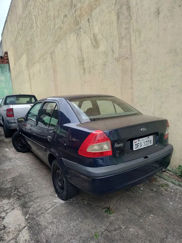 Ford Fiesta Sedan Street 1.0 Azul 4 Portas 2002 Gasolina ZetecRocan - Foto 4