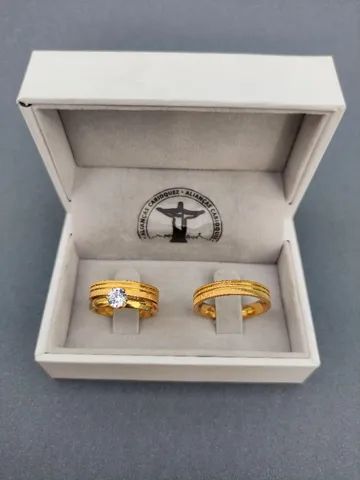 PAR DE ALIANÇAS NOIVADO