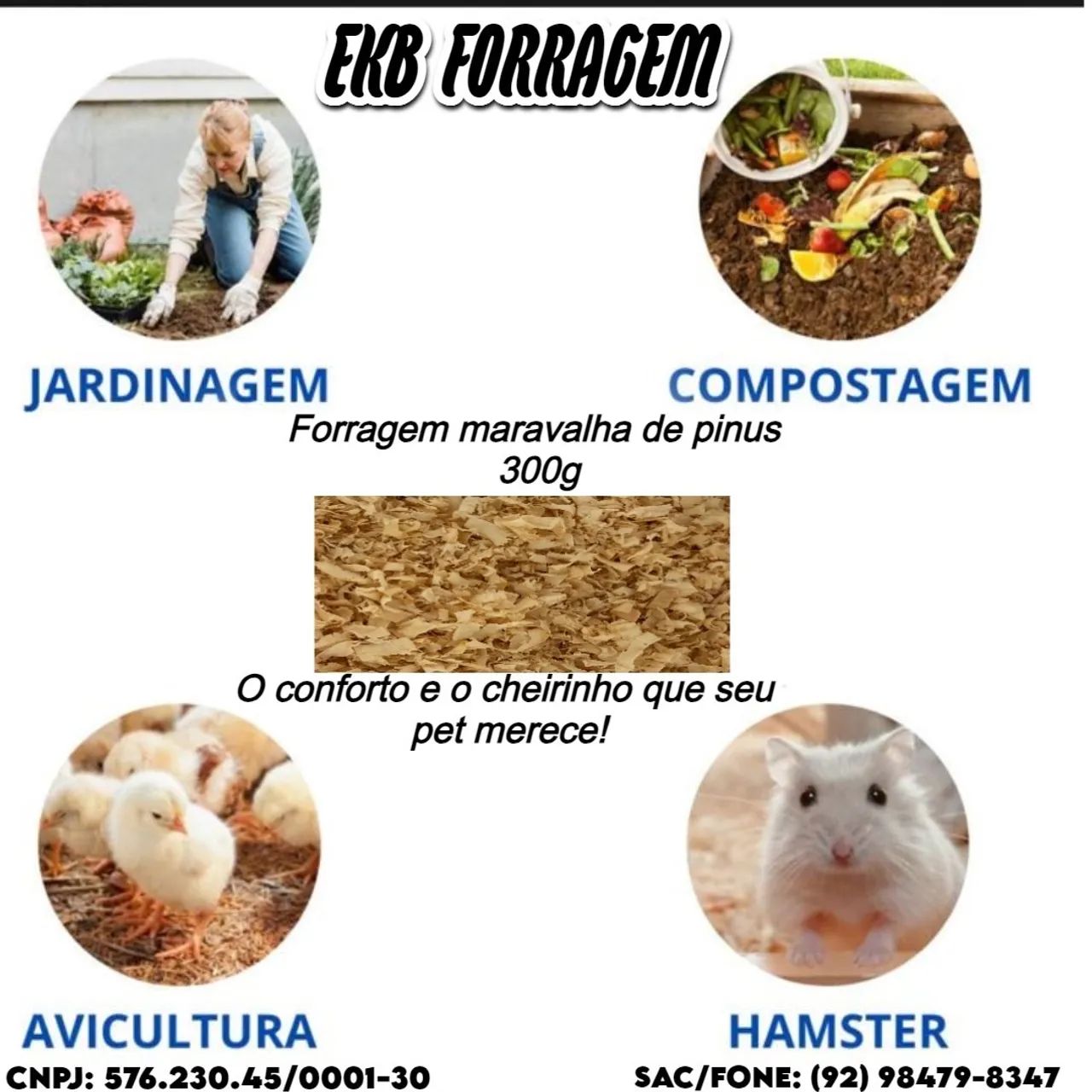 Forragem de Pinus, Compostagem,  - Foto 3