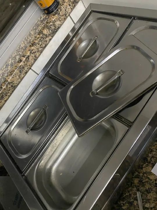 Condimentadora Bancada em Aço Inox para Restaurante - Foto 2