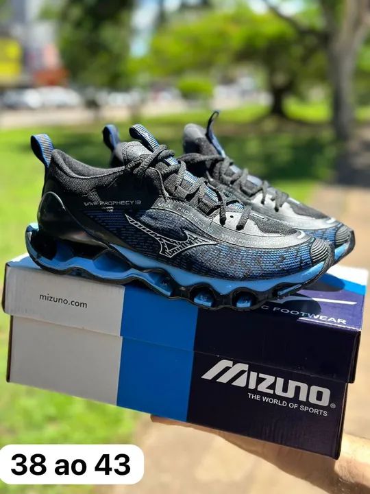 Tênis Mizuno Wave Prophecy 13 - Azul e Amarelo - 38 ao 43