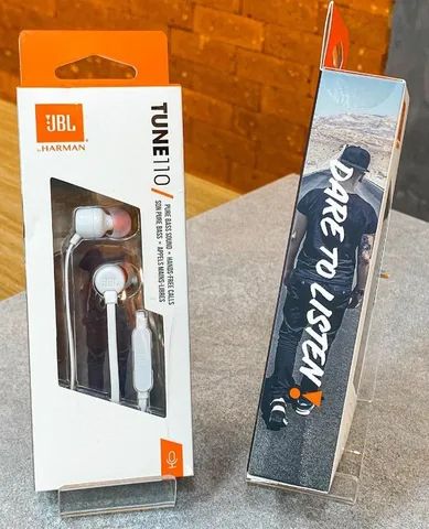 Fone de Ouvido Jbl com fio Tune 110 intra-auriculares 100% originais lacrados - Foto 3