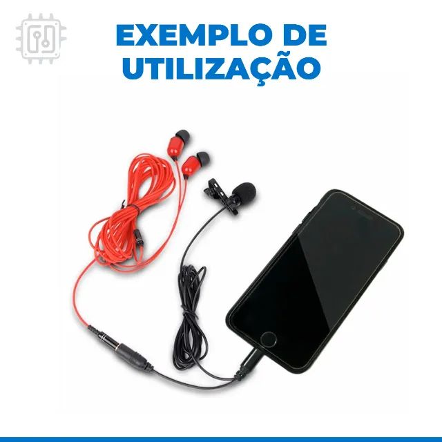 Microfone Lapela Lightning Conector Fêmea de 3,5mm Para iPhone iPad  - Foto 4