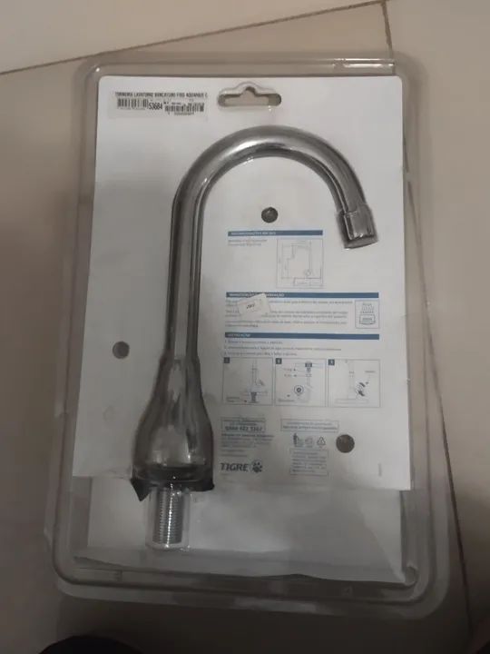 Torneira de banheiro Cromada tigre metais modelo aquarius  - Foto 3